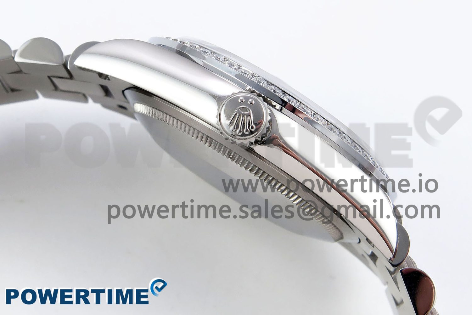 Day Date 36 SS TWSF Best Edition Blue Roman Diamonds Dial Diamonds Bezel on SS Bracelet A2836 - Image 6