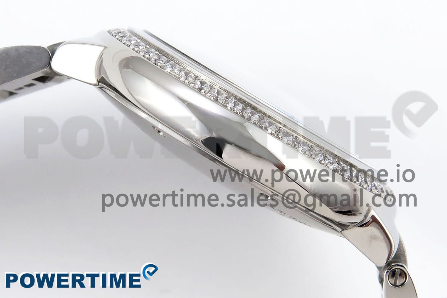 Ballon Bleu 33mm SS AF 1:1 Best Edition White Dial Diamonds Bezel on SS Bracelet SEIKO NH05A (Quick Release) - Image 7