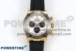 Daytona 116518 QF 1:1 Best Edition White/Black Numeral Dial on Oysterflex Strap SH4130 V3 (Gain Weight)