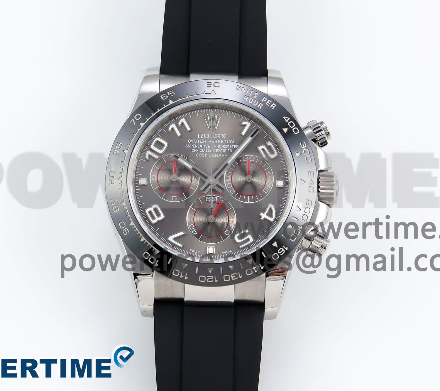 Daytona 116519 QF 1:1 Best Edition Gray Numeral Dial on Oysterflex Strap SH4130 V3 (Gain Weight)