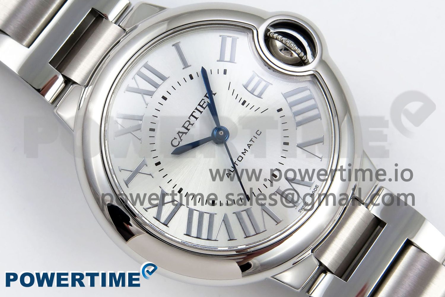 Ballon Bleu 33mm SS AF 1:1 Best Edition Silver Dial on SS Bracelet SEIKO NH05A - Image 3