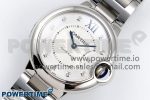 Ballon Bleu 33mm SS AF 1:1 Best Edition White Diamonds Dial on SS Bracelet SEIKO NH05A - Image 2