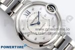 Ballon Bleu 33mm SS AF 1:1 Best Edition White Diamonds Dial on SS Bracelet SEIKO NH05A - Image 3