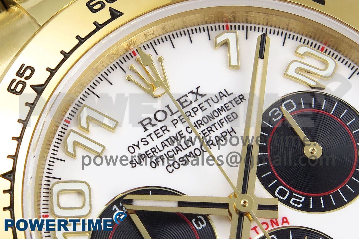 Daytona 116508 QF 1:1 Best Edition White/Black Numeral Dial on YG Bracelet SH4130 V3 (Gain Weight) - Image 4