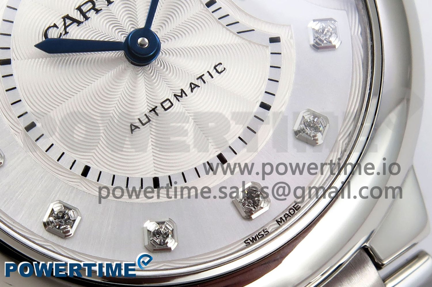 Ballon Bleu 33mm SS AF 1:1 Best Edition White Diamonds Dial on SS Bracelet SEIKO NH05A - Image 5