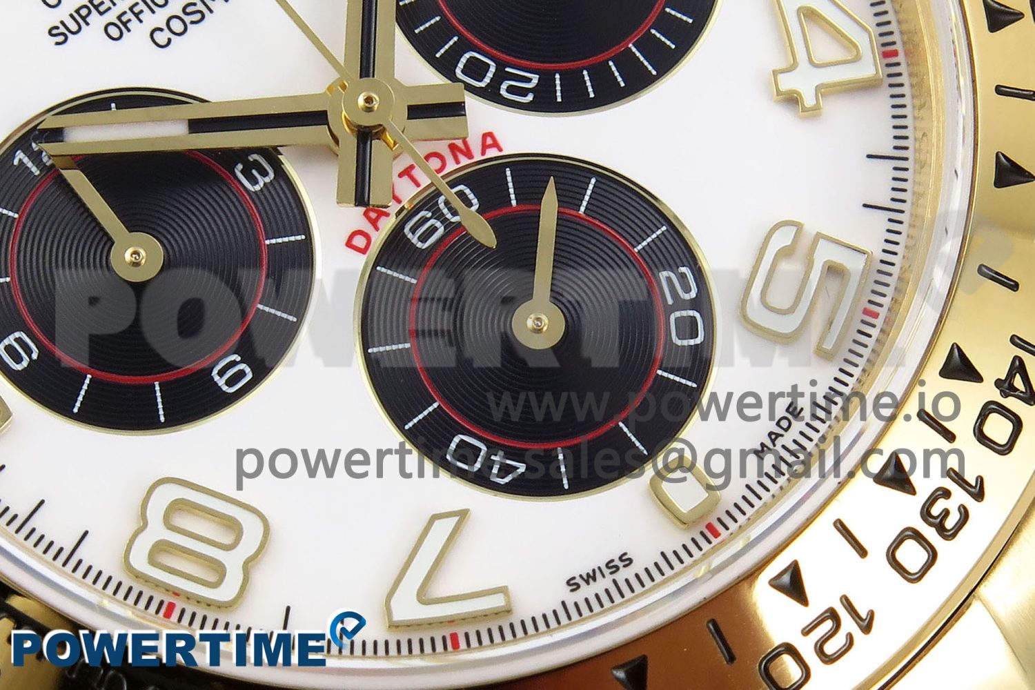 Daytona 116508 QF 1:1 Best Edition White/Black Numeral Dial on YG Bracelet SH4130 V3 (Gain Weight) - Image 5