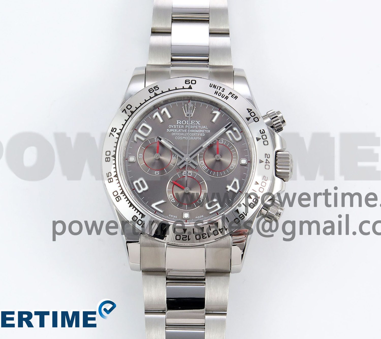 Daytona 116519 QF 1:1 Best Edition Gray Numeral Dial on Oysterflex Strap SH4130 V3 (Gain Weight)