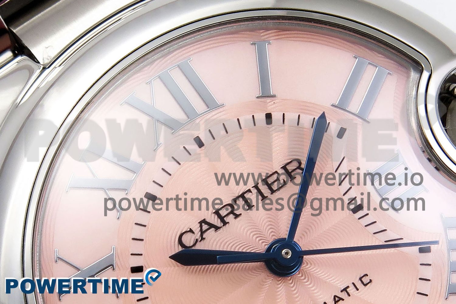 Ballon Bleu 33mm SS AF 1:1 Best Edition Pink Dial on SS Bracelet SEIKO NH05A - Image 4