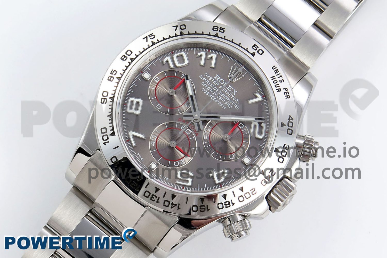 Daytona 116519 QF 1:1 Best Edition Gray Numeral Dial on Oysterflex Strap SH4130 V3 (Gain Weight) - Image 2