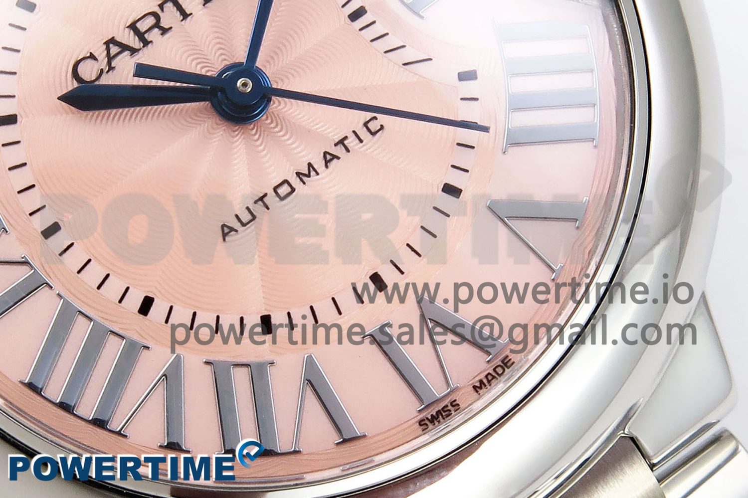 Ballon Bleu 33mm SS AF 1:1 Best Edition Pink Dial on SS Bracelet SEIKO NH05A - Image 5