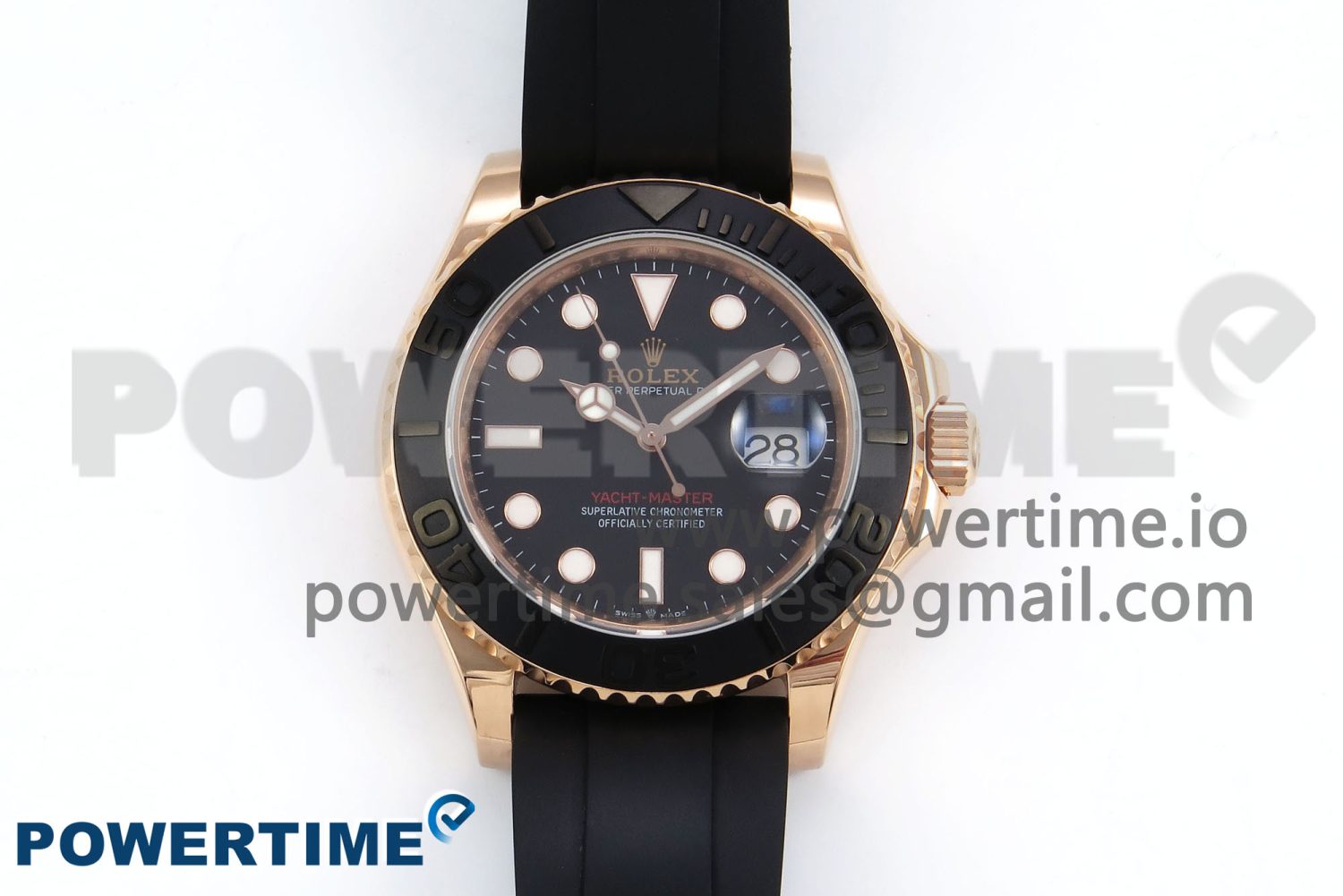 Yacht-Master 126655 KF 1:1 Best Edition RG Wrapped on Oysterflex Strap VR3235 (Gen Weight) - Image 1