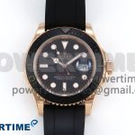 Yacht-Master 126655 KF 1:1 Best Edition RG Wrapped on Oysterflex Strap VR3235 (Gen Weight)