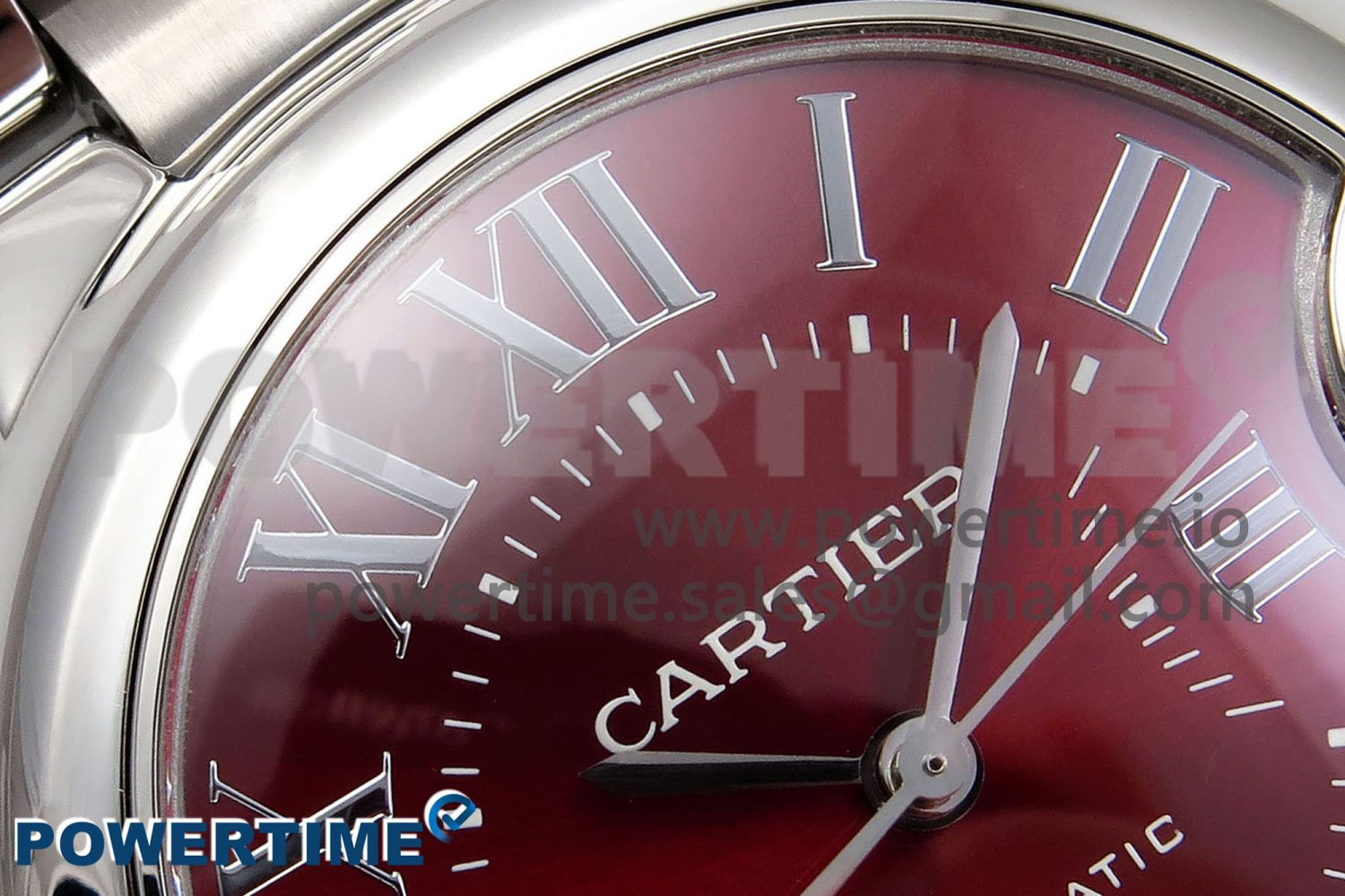 Ballon Bleu 33mm SS AF 1:1 Best Edition Red Dial on SS Bracelet SEIKO NH05A (Quick Release) - Image 4