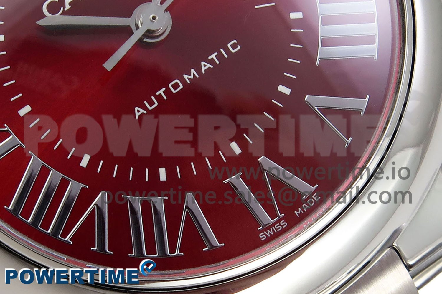 Ballon Bleu 33mm SS AF 1:1 Best Edition Red Dial on SS Bracelet SEIKO NH05A (Quick Release) - Image 5