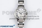 Ballon Bleu 33mm SS AF 1:1 Best Edition White Dial on SS Bracelet SEIKO NH05A