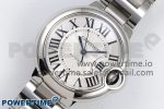 Ballon Bleu 33mm SS AF 1:1 Best Edition White Dial on SS Bracelet SEIKO NH05A - Image 2
