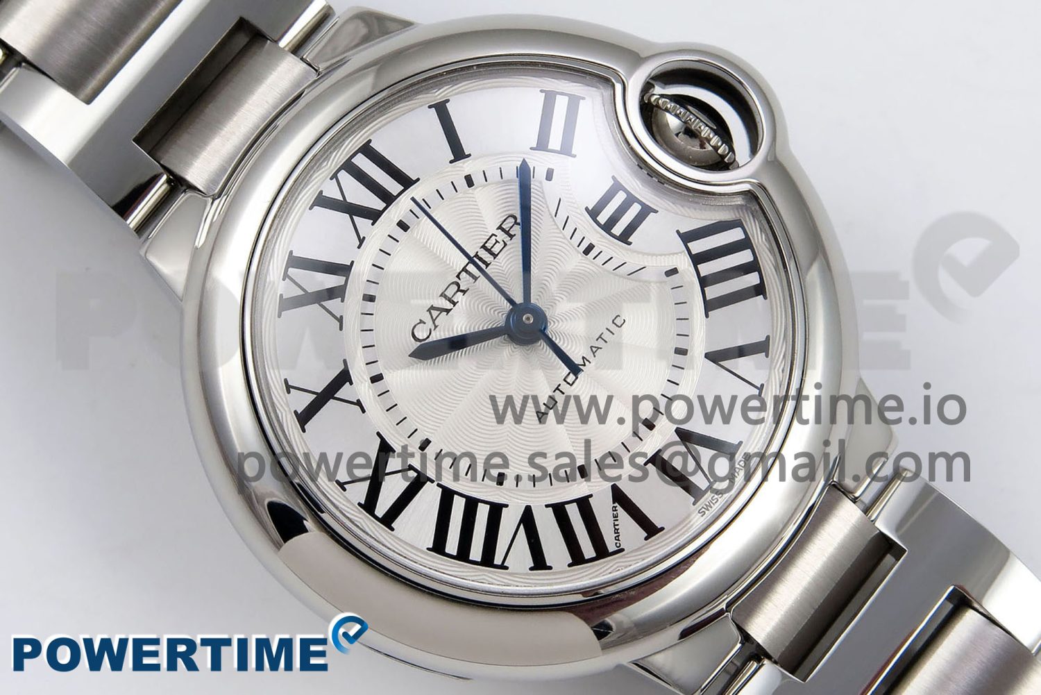 Ballon Bleu 33mm SS AF 1:1 Best Edition White Dial on SS Bracelet SEIKO NH05A - Image 3