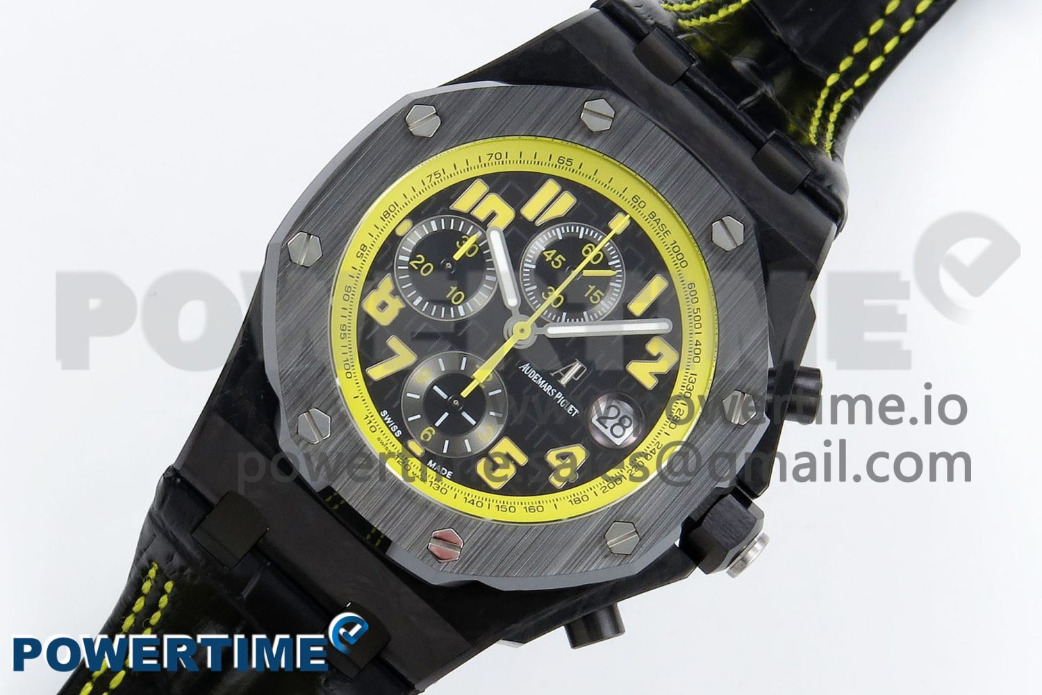 Royal Oak Offshore ‘Bumble Bee’ APF Best Edition on Black Rubber Strap A3126 - Image 2