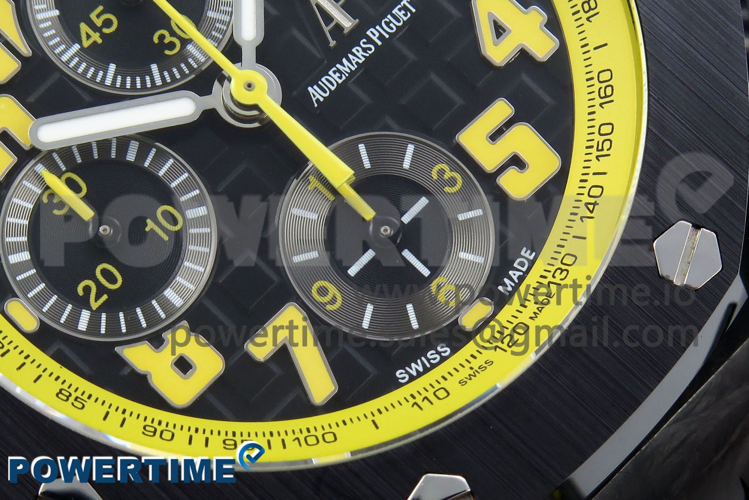 Royal Oak Offshore ‘Bumble Bee’ APF Best Edition on Black Rubber Strap A3126 - Image 5
