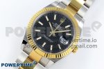 DateJust 41 126333 Clean 1:1 Best Edition 904L Steel Black Stick Dial on SS/YG Oyster Bracelet VR3235 - Image 2
