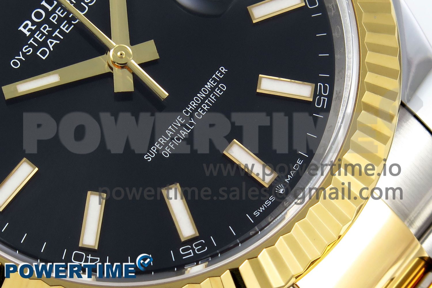 DateJust 41 126333 Clean 1:1 Best Edition 904L Steel Black Stick Dial on SS/YG Oyster Bracelet VR3235 - Image 5