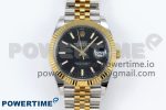 DateJust 41 126333 Clean 1:1 Best Edition 904L Steel Black Stick Dial on SS/YG Jubilee Bracelet VR3235