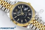 DateJust 41 126333 Clean 1:1 Best Edition 904L Steel Black Stick Dial on SS/YG Jubilee Bracelet VR3235 - Image 3