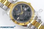 DateJust 41 126333 Clean 1:1 Best Edition 904L Steel Gray Dial Green Roman Marker on SS/YG Oyster Bracelet VR3235 - Image 3