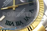 DateJust 41 126333 Clean 1:1 Best Edition 904L Steel Gray Dial Green Roman Marker on SS/YG Oyster Bracelet VR3235 - Image 5