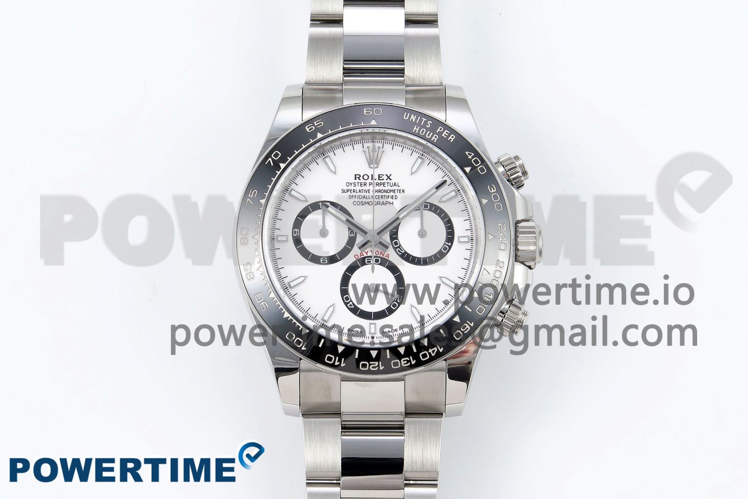 2023 Daytona 126500 AR+F 1:1 Best Edition 904L SS Case and Bracelet White Dial SA4131 - Image 1