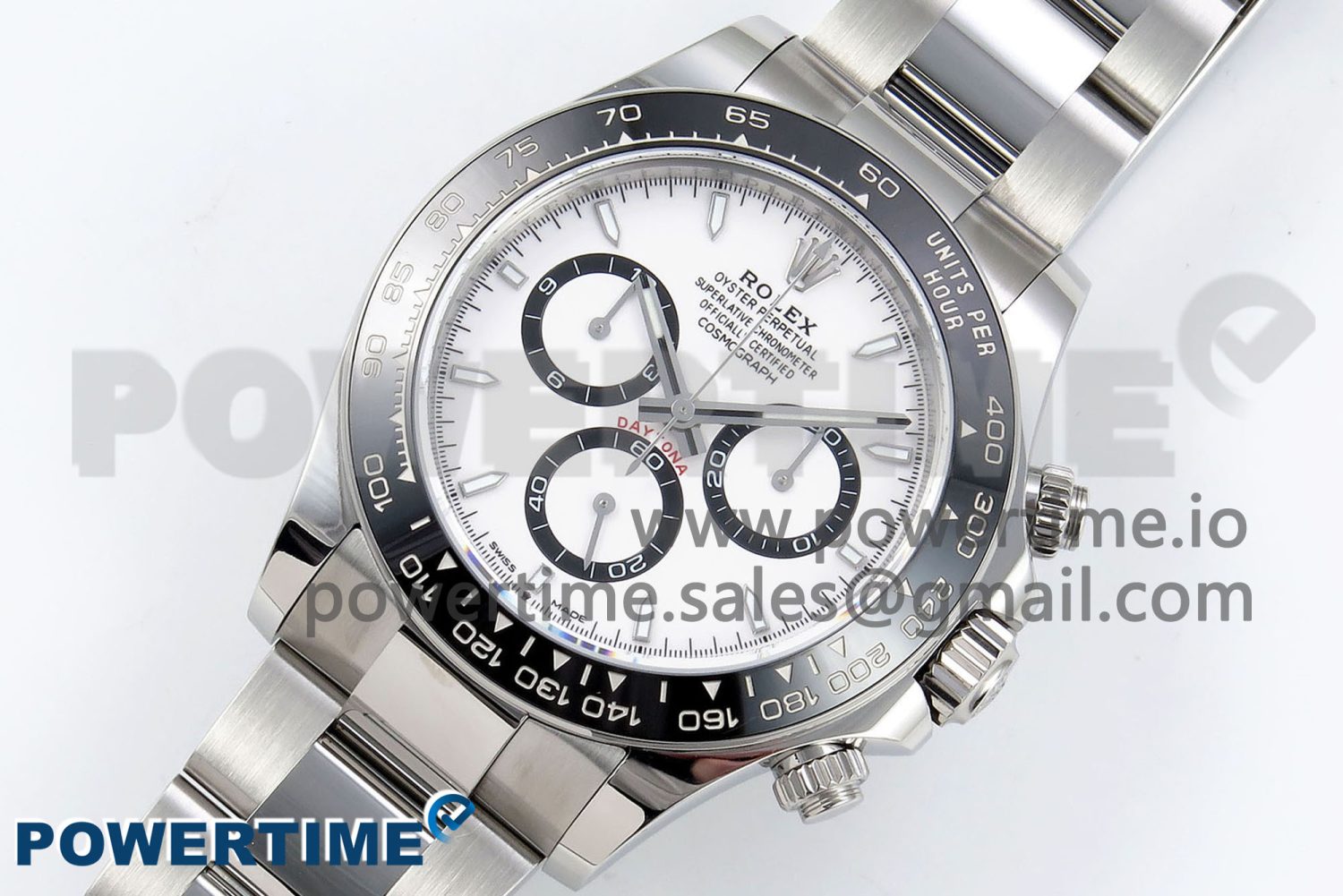 2023 Daytona 126500 AR+F 1:1 Best Edition 904L SS Case and Bracelet White Dial SA4131 - Image 2