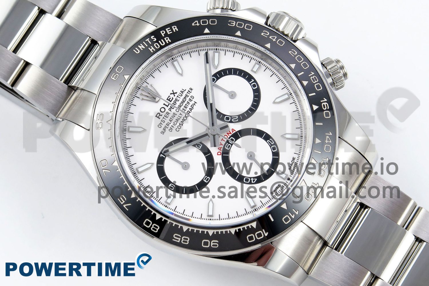 2023 Daytona 126500 AR+F 1:1 Best Edition 904L SS Case and Bracelet White Dial SA4131 - Image 3