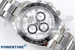2023 Daytona 126500 AR+F 1:1 Best Edition 904L SS Case and Bracelet White Dial SA4131 - Image 3