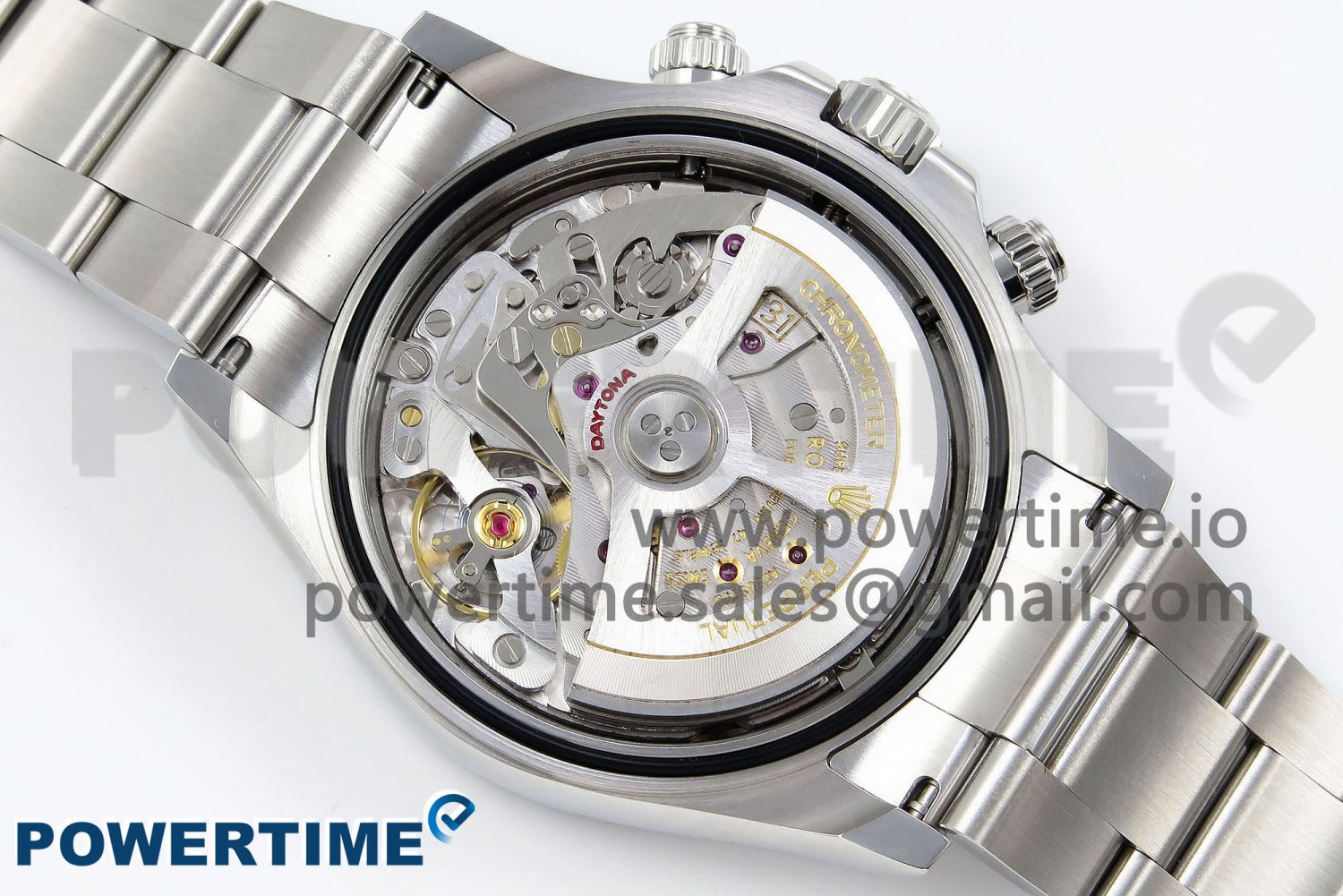 2023 Daytona 126500 AR+F 1:1 Best Edition 904L SS Case and Bracelet White Dial SA4131 - Image 9