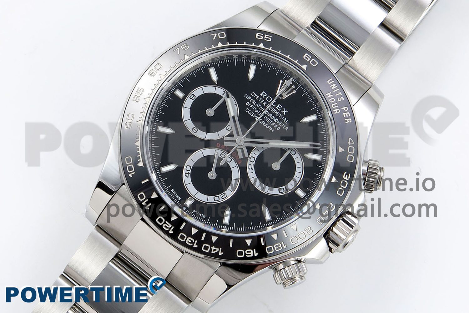 2023 Daytona 126500 AR+F 1:1 Best Edition 904L SS Case and Bracelet Black Dial SA4131 - Image 2