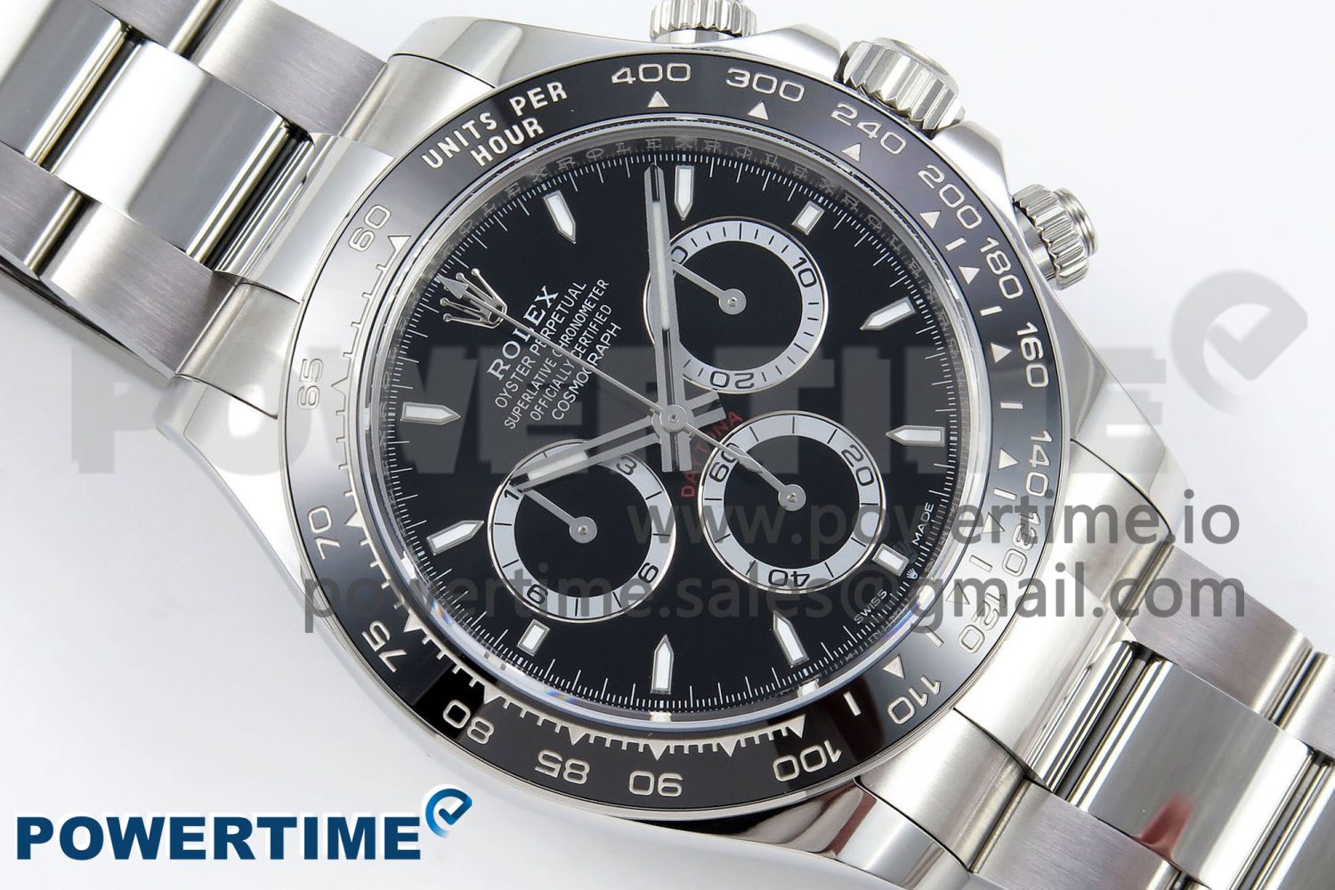 2023 Daytona 126500 AR+F 1:1 Best Edition 904L SS Case and Bracelet Black Dial SA4131 - Image 3