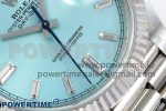 DayDate 40 228238 ARF 904L Steel Tiffany Blue Crystal Diamonds Bezel on President Bracelet VR3255 - Image 5