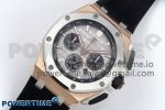 Royal Oak Offshore 43mm RG APF Best Edition Silver Dial on Black Rubber Strap A4401 - Image 2