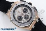 Royal Oak Offshore 43mm RG APF Best Edition Silver Dial on Black Rubber Strap A4401 - Image 3