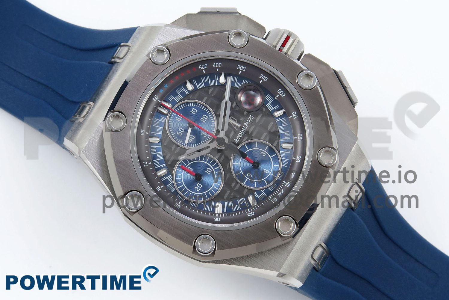 Royal Oak Offshore Schumacher APF Best Edition Gray/Blue Dial on Blue Rubber Strap A3126 - Image 3