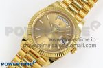 DayDate 40 228238 ARF 904L Steel Gold Stick Dial on President Bracelet VR3255 - Image 2