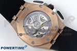 Royal Oak Offshore 43mm RG APF Best Edition Silver Dial on Black Rubber Strap A4401 - Image 8