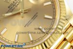DayDate 40 228238 ARF 904L Steel Gold Stick Dial on President Bracelet VR3255 - Image 5