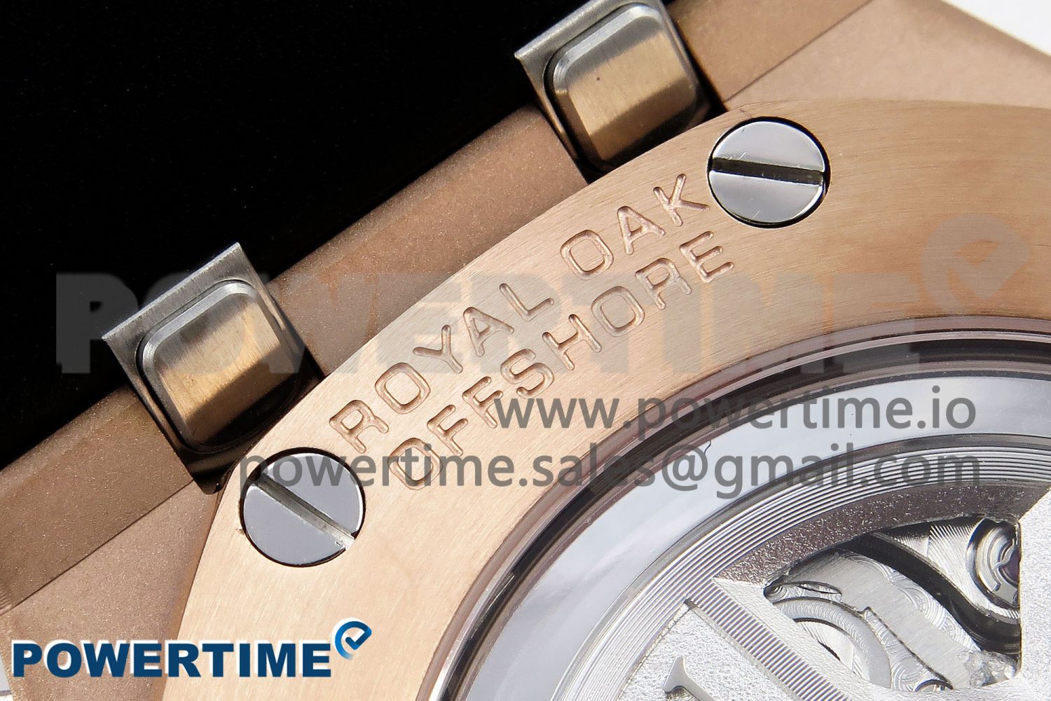 Royal Oak Offshore 43mm RG APF Best Edition Silver Dial on Black Rubber Strap A4401 - Image 10