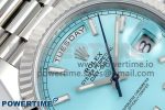 DayDate 40 228238 ARF 904L Steel Tiffany Blue Stick Dial on President Bracelet VR3255 - Image 4
