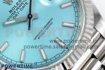 DayDate 40 228238 ARF 904L Steel Tiffany Blue Stick Dial on President Bracelet VR3255 - Image 5