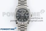 DayDate 40 228238 ARF 904L Steel Grey Stick Dial on President Bracelet VR3255
