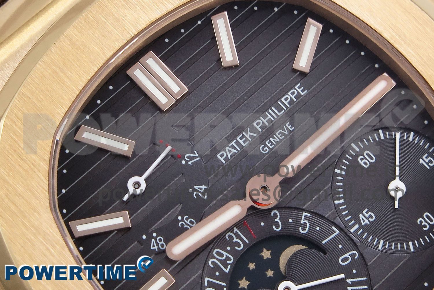 Nautilus 5712 SS PPF 1:1 Best Edition Brown Dial on Brown Leather Strap A240 Super Clone V2 - Image 4