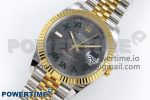 DateJust 41 126333 Clean 1:1 Best Edition 904L Steel Gray Dial Green Roman Marker on SS/YG Oyster Bracelet VR3235 - Image 2