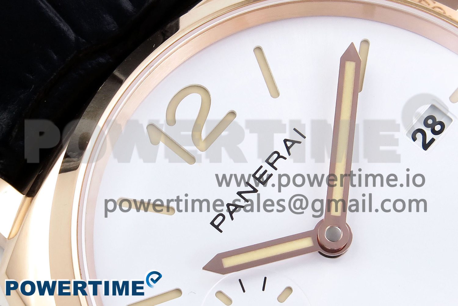PAM1336 Luminor Due 42mm VSF Best Edition White Dial on Leather Strap P900 Clone - Image 4